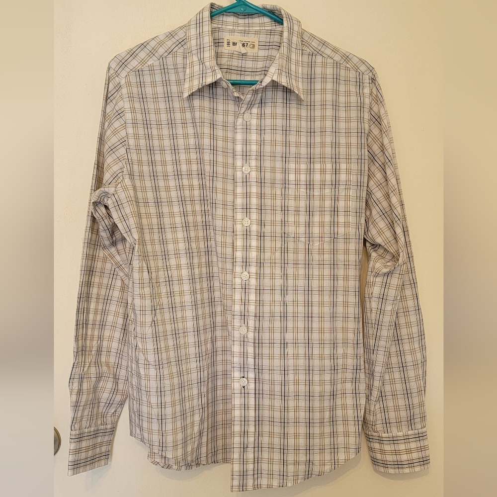 Men's BKE Long Sleeve Button Down Shirt Size Medium